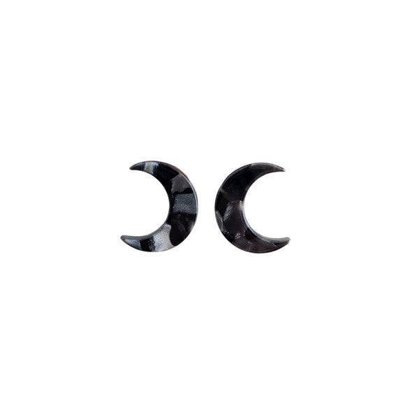 Moon Studs - Black-Spiffy & Splendid-Black-OneSize-[option4]-[option5]-[option6]-[option7]-[option8]-Shop-Boutique-Clothing-for-Women-Online