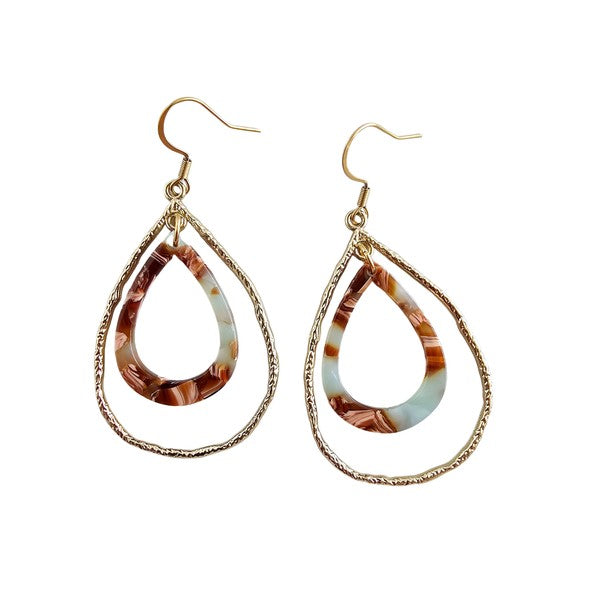 Savannah Earrings - Seafoam & Rust-Spiffy & Splendid-Seafoam Rust-OneSize-[option4]-[option5]-[option6]-[option7]-[option8]-Shop-Boutique-Clothing-for-Women-Online