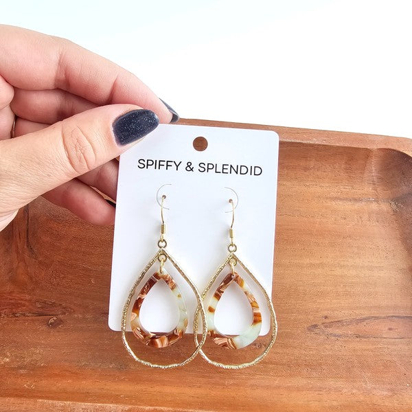 Savannah Earrings - Seafoam & Rust-Spiffy & Splendid-Seafoam Rust-OneSize-[option4]-[option5]-[option6]-[option7]-[option8]-Shop-Boutique-Clothing-for-Women-Online