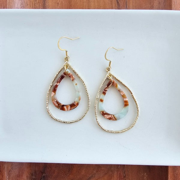 Savannah Earrings - Seafoam & Rust-Spiffy & Splendid-Seafoam Rust-OneSize-[option4]-[option5]-[option6]-[option7]-[option8]-Shop-Boutique-Clothing-for-Women-Online