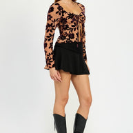 FLORAL PRINT SWEETHEART NECKLINE TOP-Emory Park-[option4]-[option5]-[option6]-[option7]-[option8]-Shop-Boutique-Clothing-for-Women-Online