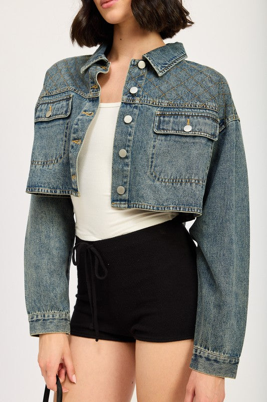 EMBROIDERED DENIM CROP JACKET-Emory Park-[option4]-[option5]-[option6]-[option7]-[option8]-Shop-Boutique-Clothing-for-Women-Online