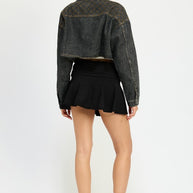 EMBROIDERED DENIM CROP JACKET-Emory Park-[option4]-[option5]-[option6]-[option7]-[option8]-Shop-Boutique-Clothing-for-Women-Online