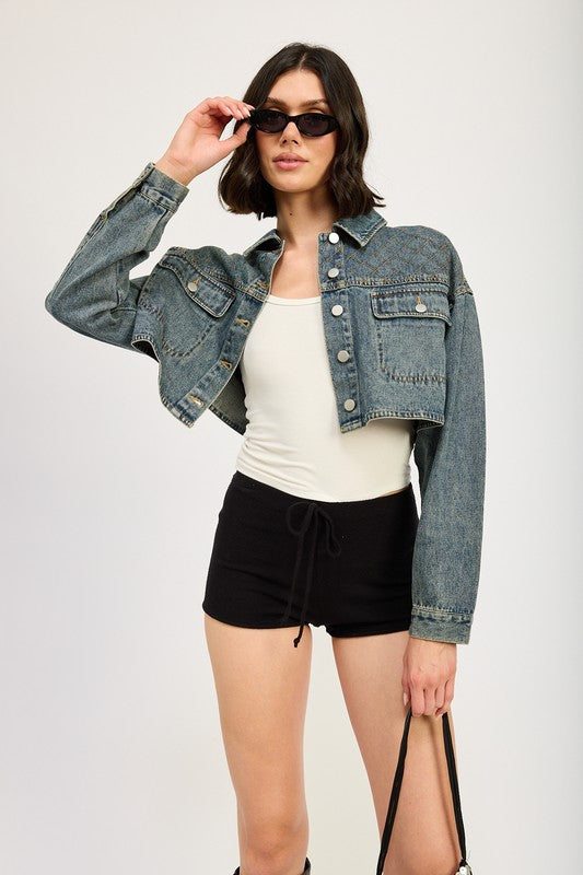 EMBROIDERED DENIM CROP JACKET-Emory Park-WASHED DENIM-S-[option4]-[option5]-[option6]-[option7]-[option8]-Shop-Boutique-Clothing-for-Women-Online