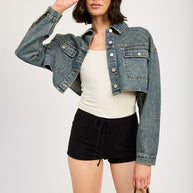 EMBROIDERED DENIM CROP JACKET-Emory Park-WASHED DENIM-S-[option4]-[option5]-[option6]-[option7]-[option8]-Shop-Boutique-Clothing-for-Women-Online