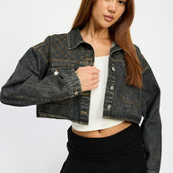 EMBROIDERED DENIM CROP JACKET-Emory Park-[option4]-[option5]-[option6]-[option7]-[option8]-Shop-Boutique-Clothing-for-Women-Online