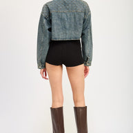 EMBROIDERED DENIM CROP JACKET-Emory Park-[option4]-[option5]-[option6]-[option7]-[option8]-Shop-Boutique-Clothing-for-Women-Online