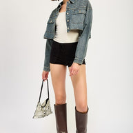EMBROIDERED DENIM CROP JACKET-Emory Park-[option4]-[option5]-[option6]-[option7]-[option8]-Shop-Boutique-Clothing-for-Women-Online