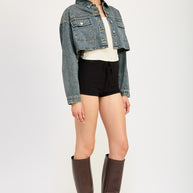 EMBROIDERED DENIM CROP JACKET-Emory Park-[option4]-[option5]-[option6]-[option7]-[option8]-Shop-Boutique-Clothing-for-Women-Online