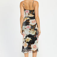 RUCHED MIDI V NECK DRESS-Emory Park-[option4]-[option5]-[option6]-[option7]-[option8]-Shop-Boutique-Clothing-for-Women-Online