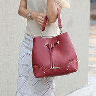 The Solid Bella Bucket by Mia K-MKF Collection by Mia K-[option4]-[option5]-[option6]-[option7]-[option8]-Shop-Boutique-Clothing-for-Women-Online