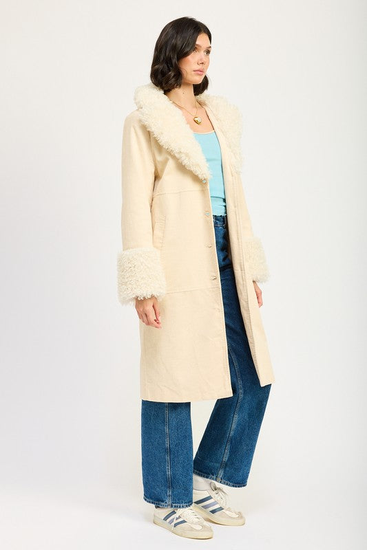 FAUX FUR MID TRENCH COAT-Emory Park-[option4]-[option5]-[option6]-[option7]-[option8]-Shop-Boutique-Clothing-for-Women-Online