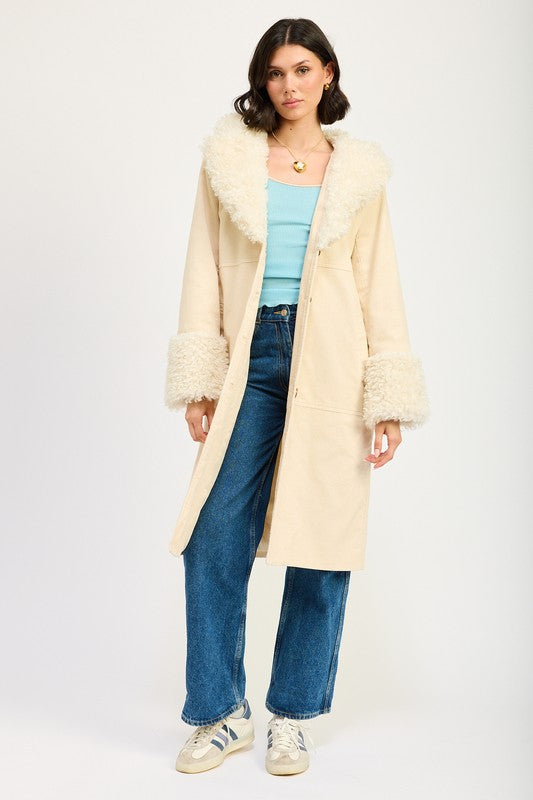FAUX FUR MID TRENCH COAT-Emory Park-[option4]-[option5]-[option6]-[option7]-[option8]-Shop-Boutique-Clothing-for-Women-Online