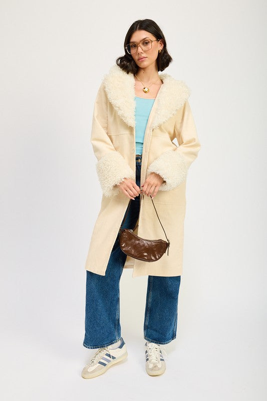 FAUX FUR MID TRENCH COAT-Emory Park-[option4]-[option5]-[option6]-[option7]-[option8]-Shop-Boutique-Clothing-for-Women-Online