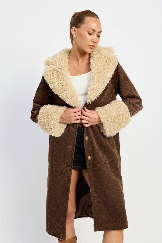 FAUX FUR MID TRENCH COAT-Emory Park-[option4]-[option5]-[option6]-[option7]-[option8]-Shop-Boutique-Clothing-for-Women-Online
