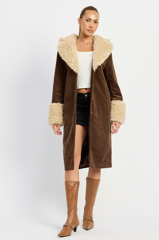 FAUX FUR MID TRENCH COAT-Emory Park-[option4]-[option5]-[option6]-[option7]-[option8]-Shop-Boutique-Clothing-for-Women-Online