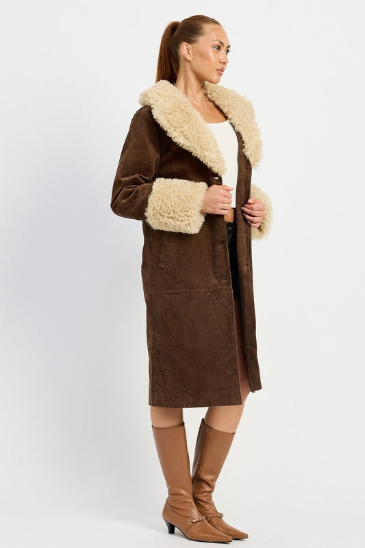FAUX FUR MID TRENCH COAT-Emory Park-[option4]-[option5]-[option6]-[option7]-[option8]-Shop-Boutique-Clothing-for-Women-Online