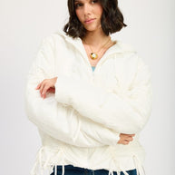 RUCHED PUFF JACKET-Emory Park-IVORY-S-[option4]-[option5]-[option6]-[option7]-[option8]-Shop-Boutique-Clothing-for-Women-Online