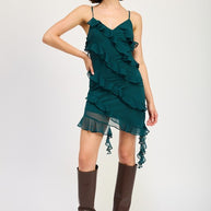 ASYMMETRICAL RUFFLE MINI DRESS-Emory Park-[option4]-[option5]-[option6]-[option7]-[option8]-Shop-Boutique-Clothing-for-Women-Online