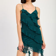 ASYMMETRICAL RUFFLE MINI DRESS-Emory Park-[option4]-[option5]-[option6]-[option7]-[option8]-Shop-Boutique-Clothing-for-Women-Online