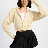 CROPPED HOODIE ZIP UP-Emory Park-[option4]-[option5]-[option6]-[option7]-[option8]-Shop-Boutique-Clothing-for-Women-Online