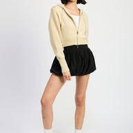 CROPPED HOODIE ZIP UP-Emory Park-[option4]-[option5]-[option6]-[option7]-[option8]-Shop-Boutique-Clothing-for-Women-Online