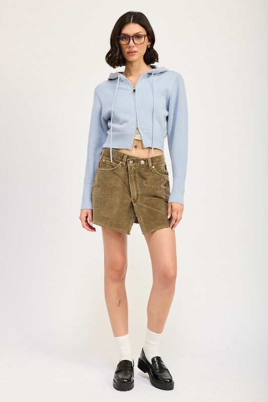 CROPPED HOODIE ZIP UP-Emory Park-[option4]-[option5]-[option6]-[option7]-[option8]-Shop-Boutique-Clothing-for-Women-Online