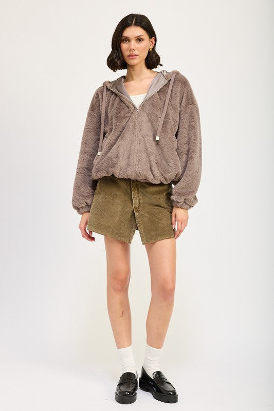 FUZZY HOODED JACKET-Emory Park-[option4]-[option5]-[option6]-[option7]-[option8]-Shop-Boutique-Clothing-for-Women-Online