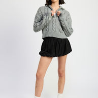 CABLE KNIT SWEATER WITH HALF ZIP-Emory Park-[option4]-[option5]-[option6]-[option7]-[option8]-Shop-Boutique-Clothing-for-Women-Online