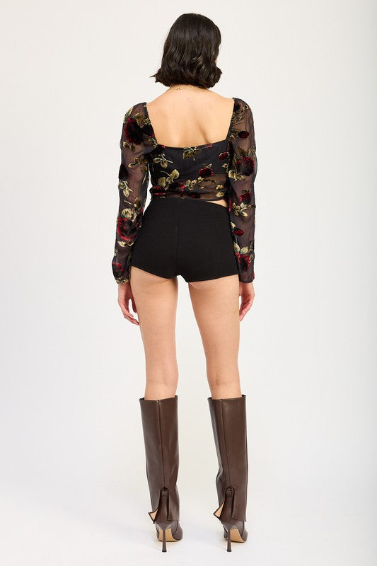 FLORAL FLYAWAY SLEEVE TOP-Emory Park-[option4]-[option5]-[option6]-[option7]-[option8]-Shop-Boutique-Clothing-for-Women-Online