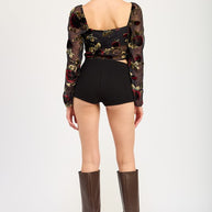 FLORAL FLYAWAY SLEEVE TOP-Emory Park-[option4]-[option5]-[option6]-[option7]-[option8]-Shop-Boutique-Clothing-for-Women-Online