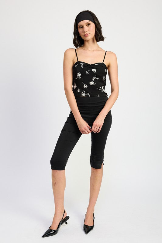 MIXED MEDIA SATIN SPAGHETTI STRAP TOP-Emory Park-[option4]-[option5]-[option6]-[option7]-[option8]-Shop-Boutique-Clothing-for-Women-Online