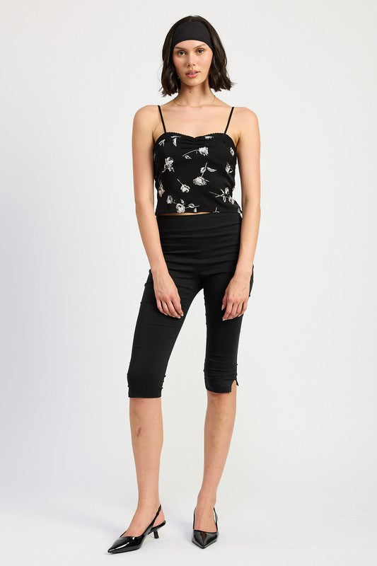 MIXED MEDIA SATIN SPAGHETTI STRAP TOP-Emory Park-[option4]-[option5]-[option6]-[option7]-[option8]-Shop-Boutique-Clothing-for-Women-Online