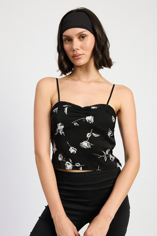 MIXED MEDIA SATIN SPAGHETTI STRAP TOP-Emory Park-[option4]-[option5]-[option6]-[option7]-[option8]-Shop-Boutique-Clothing-for-Women-Online