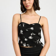 MIXED MEDIA SATIN SPAGHETTI STRAP TOP-Emory Park-[option4]-[option5]-[option6]-[option7]-[option8]-Shop-Boutique-Clothing-for-Women-Online
