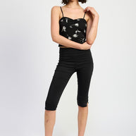 MIXED MEDIA SATIN SPAGHETTI STRAP TOP-Emory Park-[option4]-[option5]-[option6]-[option7]-[option8]-Shop-Boutique-Clothing-for-Women-Online