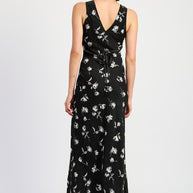 FLORAL V NECK MAXI DRESS-Emory Park-[option4]-[option5]-[option6]-[option7]-[option8]-Shop-Boutique-Clothing-for-Women-Online