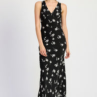 FLORAL V NECK MAXI DRESS-Emory Park-[option4]-[option5]-[option6]-[option7]-[option8]-Shop-Boutique-Clothing-for-Women-Online