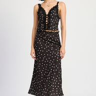 SATIN MIDI SKIRT WITH LACE TRIM-Emory Park-[option4]-[option5]-[option6]-[option7]-[option8]-Shop-Boutique-Clothing-for-Women-Online