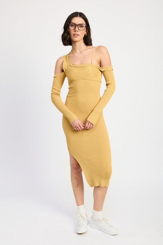 OFF SHOULDER LONG SLEEVE MIDI DRESS-Emory Park-[option4]-[option5]-[option6]-[option7]-[option8]-Shop-Boutique-Clothing-for-Women-Online