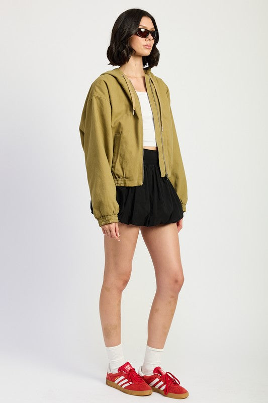 VINTAGE WASHED DENIM ZIP UP HOODIE-Emory Park-[option4]-[option5]-[option6]-[option7]-[option8]-Shop-Boutique-Clothing-for-Women-Online