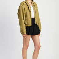 VINTAGE WASHED DENIM ZIP UP HOODIE-Emory Park-[option4]-[option5]-[option6]-[option7]-[option8]-Shop-Boutique-Clothing-for-Women-Online