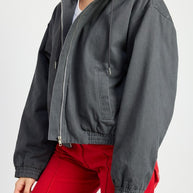 VINTAGE WASHED DENIM ZIP UP HOODIE-Emory Park-[option4]-[option5]-[option6]-[option7]-[option8]-Shop-Boutique-Clothing-for-Women-Online