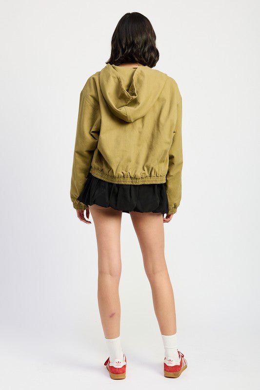 VINTAGE WASHED DENIM ZIP UP HOODIE-Emory Park-[option4]-[option5]-[option6]-[option7]-[option8]-Shop-Boutique-Clothing-for-Women-Online