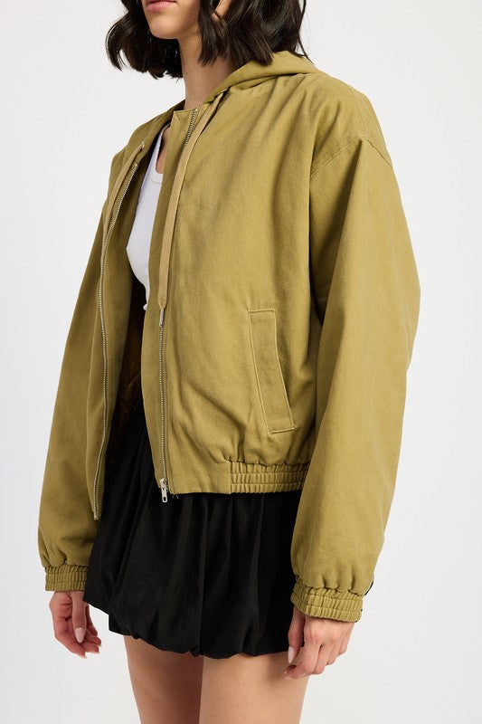 VINTAGE WASHED DENIM ZIP UP HOODIE-Emory Park-[option4]-[option5]-[option6]-[option7]-[option8]-Shop-Boutique-Clothing-for-Women-Online