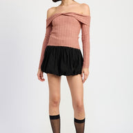 OFF SHOULDER SWEATER TOP-Emory Park-[option4]-[option5]-[option6]-[option7]-[option8]-Shop-Boutique-Clothing-for-Women-Online