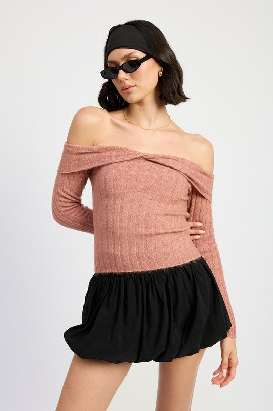 OFF SHOULDER SWEATER TOP-Emory Park-[option4]-[option5]-[option6]-[option7]-[option8]-Shop-Boutique-Clothing-for-Women-Online