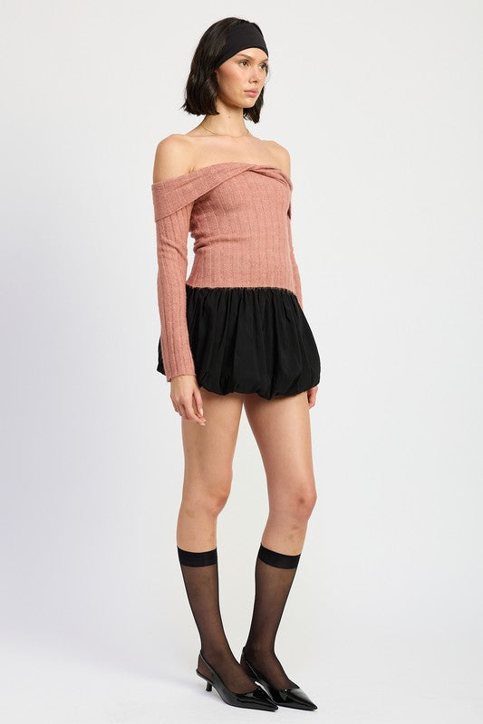 OFF SHOULDER SWEATER TOP-Emory Park-[option4]-[option5]-[option6]-[option7]-[option8]-Shop-Boutique-Clothing-for-Women-Online