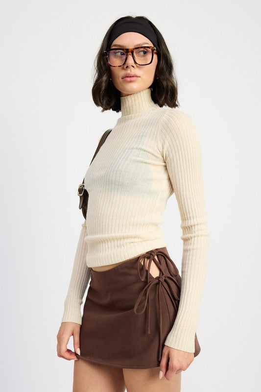 MINI LOW WAISTED SKIRT WITH RIBBON TIES-Emory Park-[option4]-[option5]-[option6]-[option7]-[option8]-Shop-Boutique-Clothing-for-Women-Online