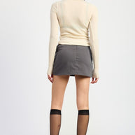 MINI LOW WAISTED SKIRT WITH RIBBON TIES-Emory Park-[option4]-[option5]-[option6]-[option7]-[option8]-Shop-Boutique-Clothing-for-Women-Online